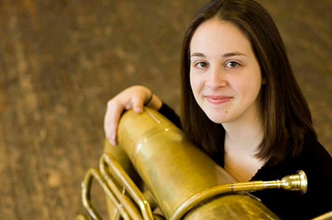 Stephanie Ycaza, low brass, trombone, tuba, euphonium